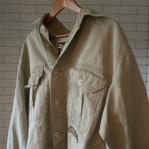 VNTG JNCO Army Twill Button-Down Jacket Size XL